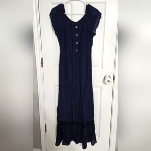 Navy maxi dress